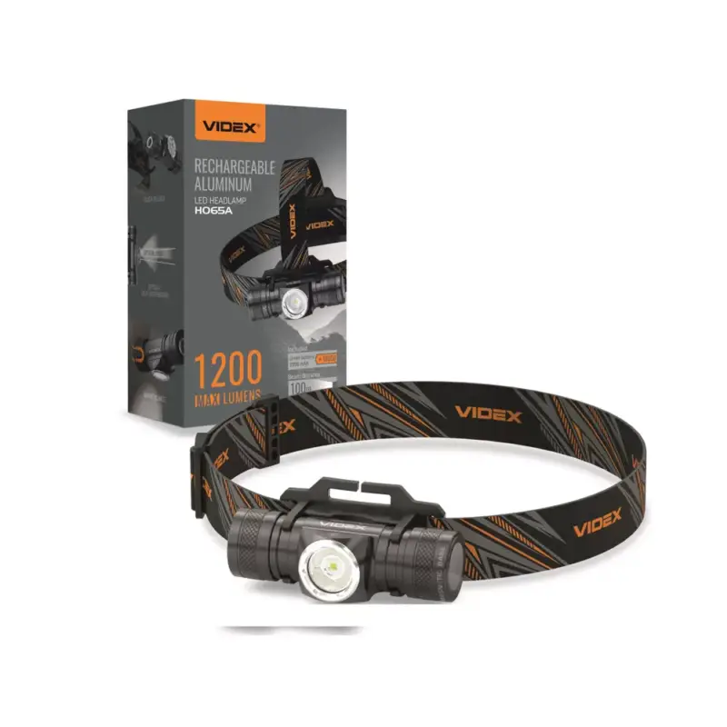 Szuper akció Led fejlámpa , tölthető , dimmelhető , 6 világítási mód , hideg fehér , USB , mágnessel , IP68 , VIDEX