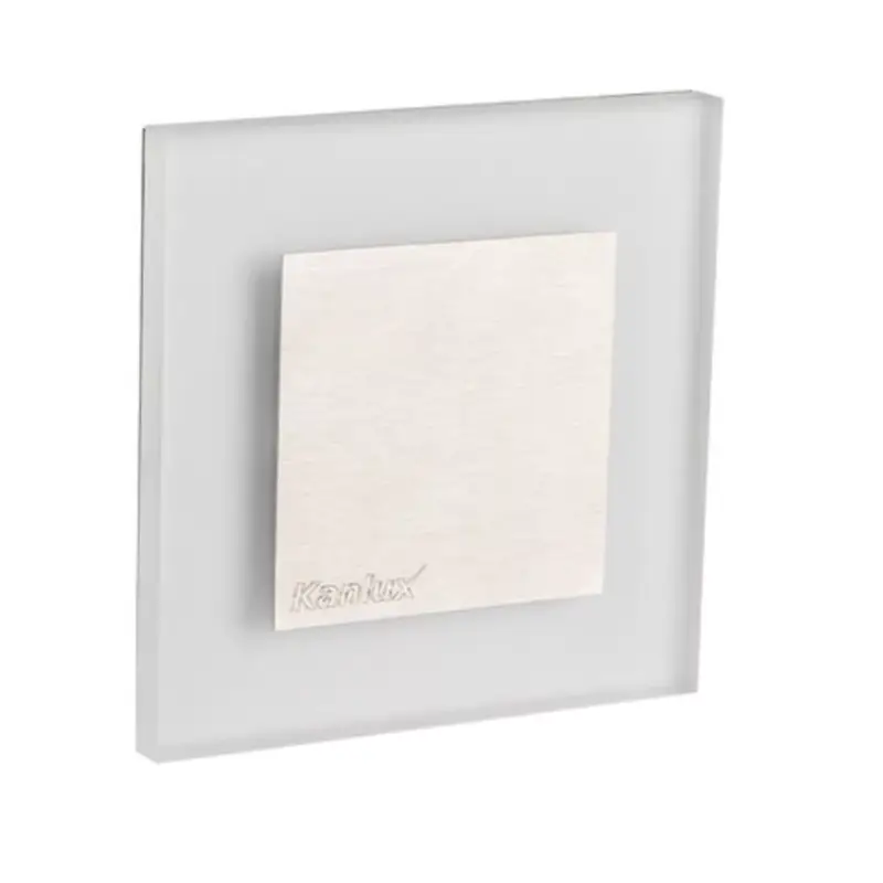 Expressz kézbesítés LED lámpatest , oldalfali , lépcsővilágító , irányfény , 0.8W , négyzet , meleg fehér , rozsdamentes acél , APUS