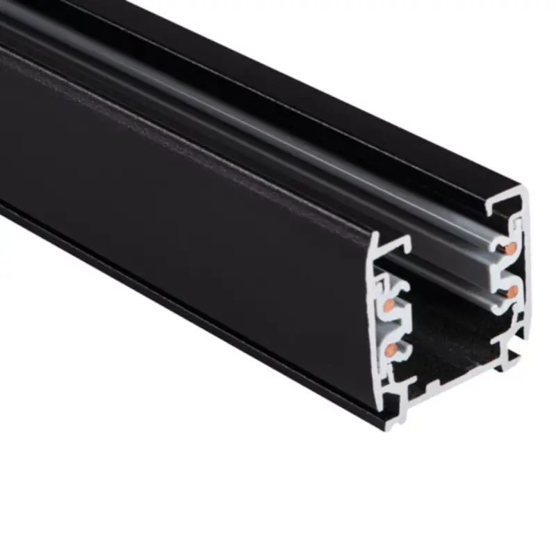 Szezonális akció Track light sín , 3 fázisú , 4 pólusú , 2méter , fekete (tápegység és végzáró nélkül) , Kanlux