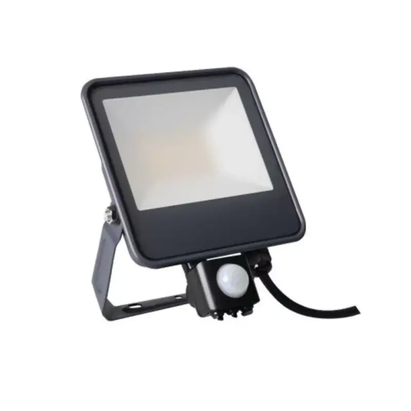 LED reflektor , 10 Watt , mozgásérzékelővel , természetes fehér , 5 év garancia , IP44 , fekete Bestseller