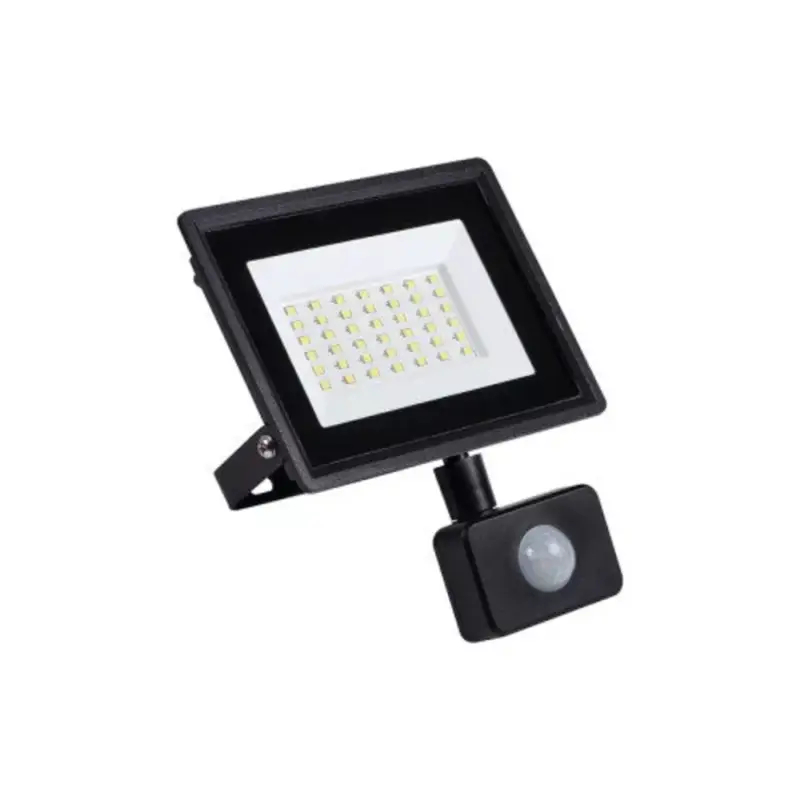 LED reflektor , 30 Watt , természetes fehér , mozgásérzékelős , IP65 , fekete , GRUN , Kanlux Kiárusítás
