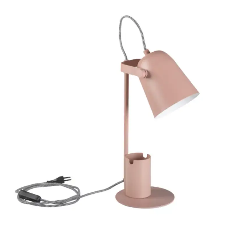 Újdonság LED lámpatest , asztali , kapcsolóval , telefontartóval , E27 , rózsaszín , Kanlux , Raibo