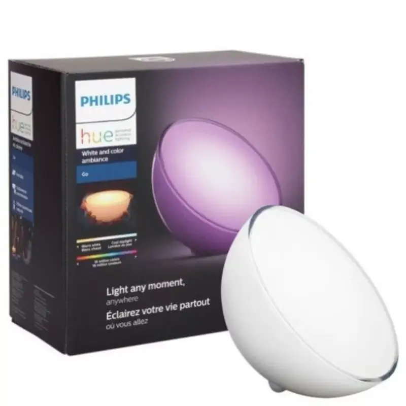 Árcsökkenés Led lámpatest , Philips Hue , Go , asztali , 6W , RGB , CCT , dimmelhető , Bluetooth