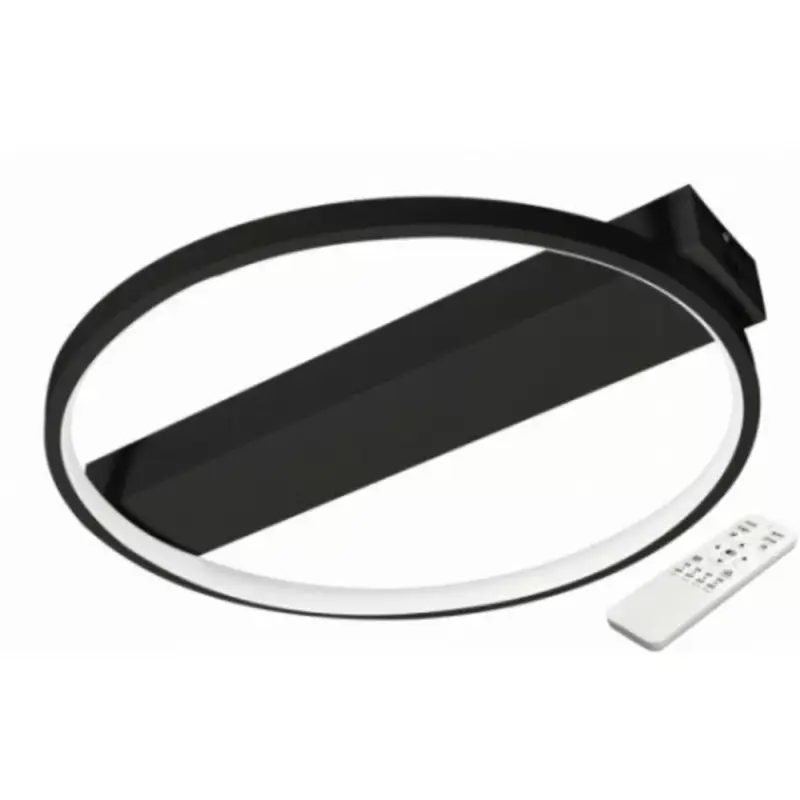 Biztonságos fizetés LED lámpatest , mennyezeti , 40 cm , 33W , CCT , dimmelhető , fekete , Galaxis Taurus