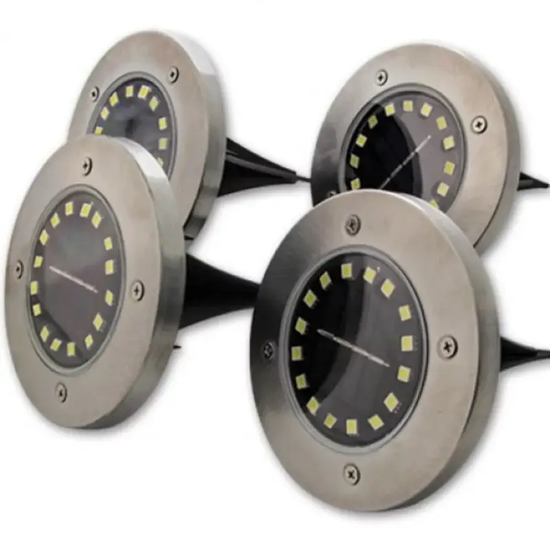 Csak ma Led lámpatest , napelemes , taposólámpa , 4 db-os szett , 1.2 W , hideg fehér , IP54