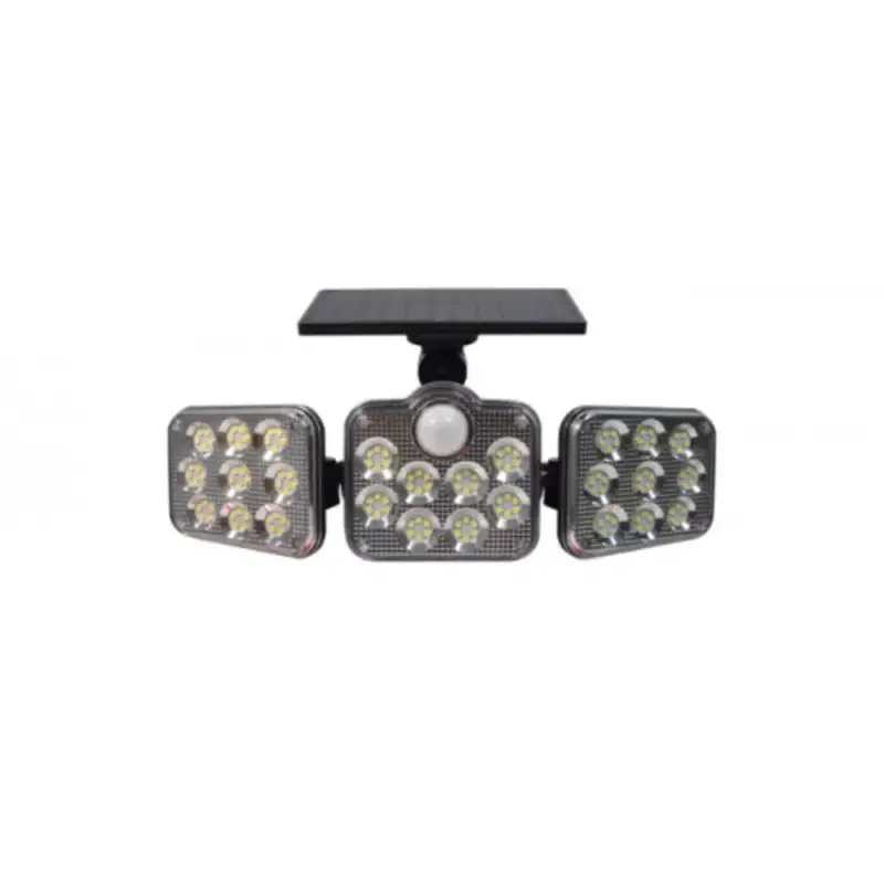 LED reflektor , napelemes , oldalfali , mozgásérzékelős , 10 Watt , hideg fehér , kültéri , fekete , IP65 Árengedmény