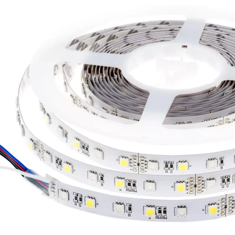 Expressz szállítás LED szalag , 5050 , 60 led/m , 14.4 W/m , RGBW , 10 mm , W = hideg fehér