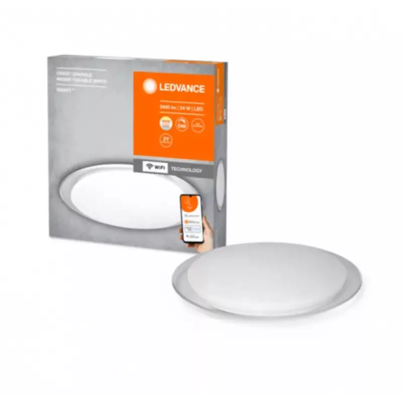 Szuper akció LED lámpatest , mennyezeti , 24W , CCT , dimmelhető , kerek , fehér , 46 cm , LEDVANCE Smart+ WIFI , ORBIS