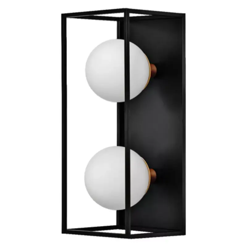 Outlet Ledvance Decor Square keretes fali lámpa 2 foglalattal, fekete