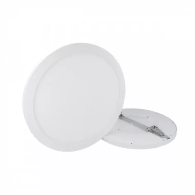 Outlet LED panel , 18W , Ultra Slim , univerzális , EasyFix AURA , kerek , meleg fehér dimmelhető