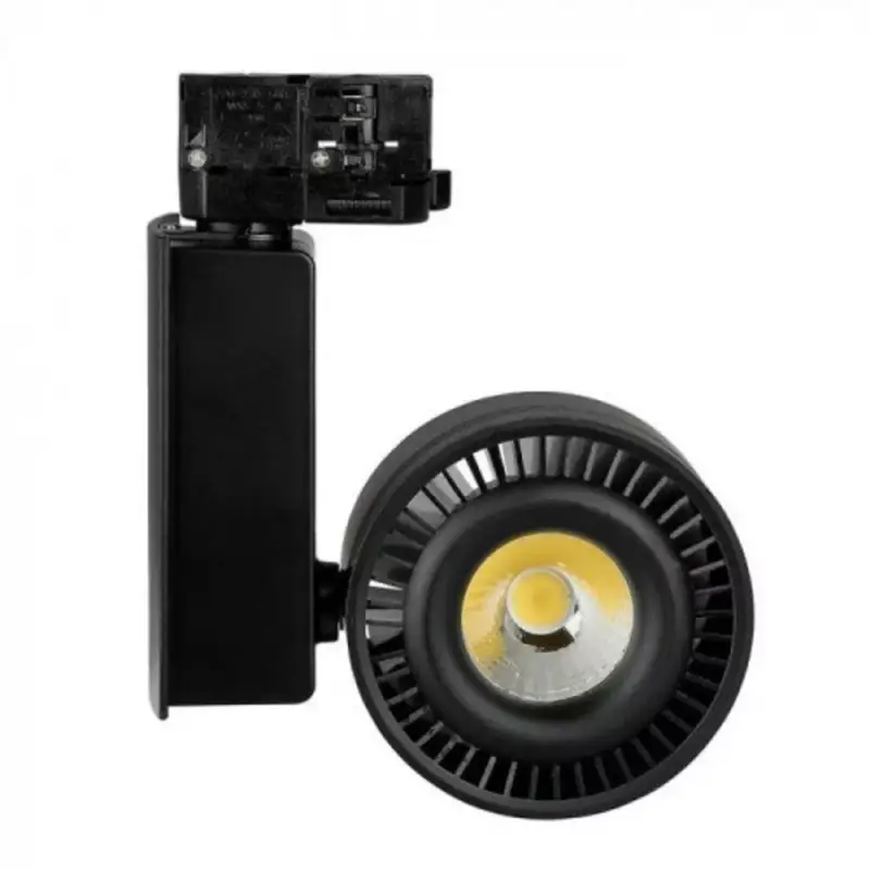 Sínes LED lámpa , track light , 3 fázisú , 4 pólusú , 33 Watt , CRI>95 , villódzás mentes , természetes fehér , fekete , V-TAC Akciós ár