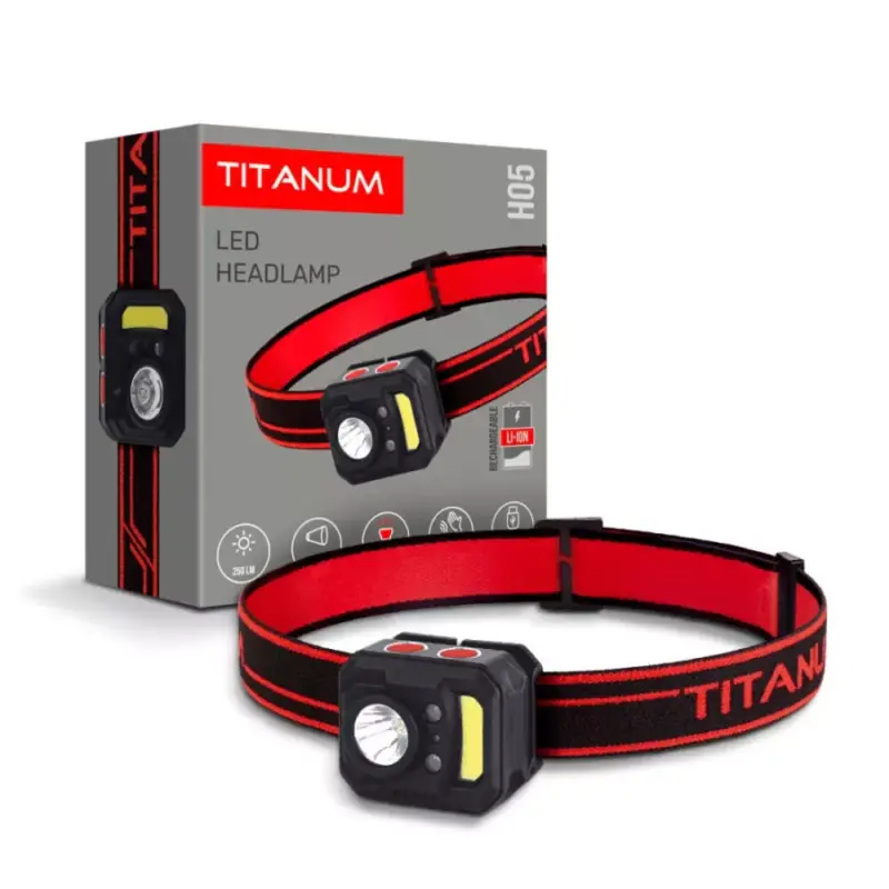 Legkelendőbb Videx TITANUM LED Fejlámpa újratölthető akkumulátorral 250 lm 6500K TLF-H05