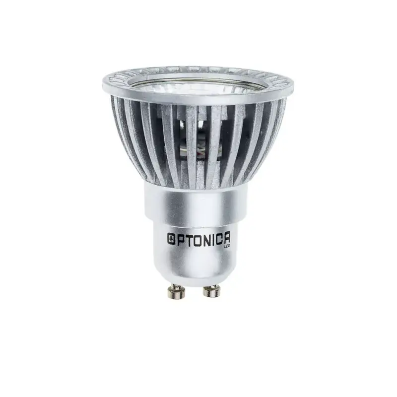 LED spotlámpa GU10 50° cob, 4W, 6000K, hideg fehér, 320 lm, ezüst, Optonica, 1263 Kihagyhatatlan ajánlat