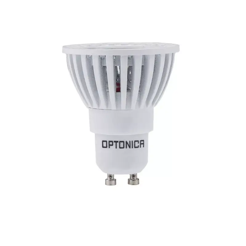 LED izzó GU10 50° cob, szabályozható fényerővel, 6W, 6000K, hideg fehér, dimmelhető, 480 lm, fehér, Optonica, 1963 Expressz kézbesítés