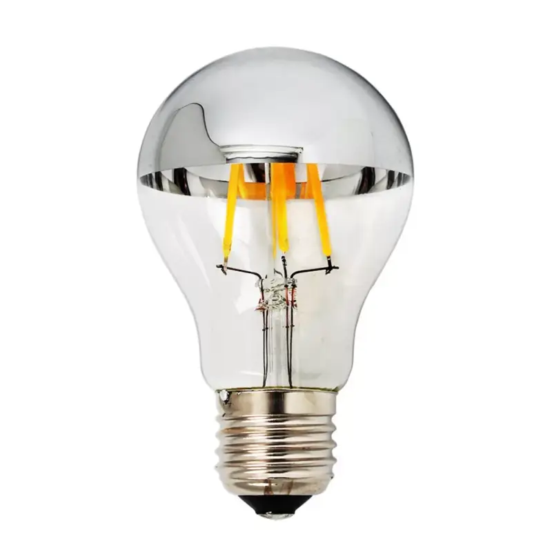 LED izzó a60 E27 félig ezüst üveg, 7W, 2700K, meleg fehér, 800 lm, Optonica, 1880 Legkelendőbb