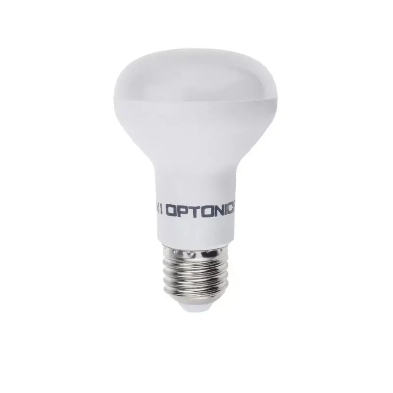 LED izzó E27 r63, 6W, 2700K, meleg fehér, 490 lm, fehér, Optonica, 1878 Olcsóbb