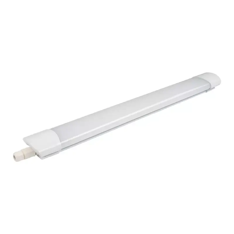 LED vízálló lámpatest, 18W, 6000K, hideg fehér, 1800 lm, IP65, gyors M12 kábelátvezető, rozsdamentes acél kapcsok, Optonica, 6721 Olcsóbb