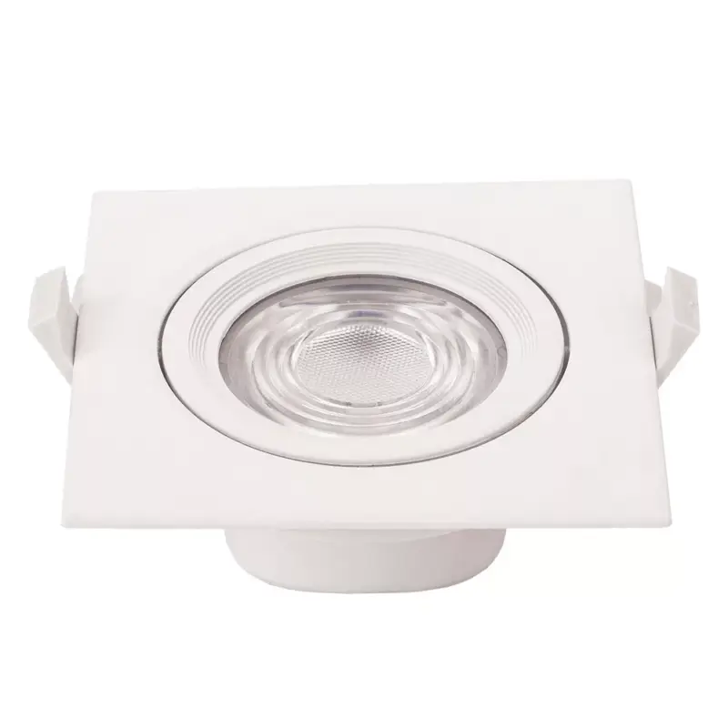 Akció LED cob mélysugárzó, négyzet alakú, forgatható, 10W, 2700K, meleg fehér, 750 lm, fehér, Optonica, 3295