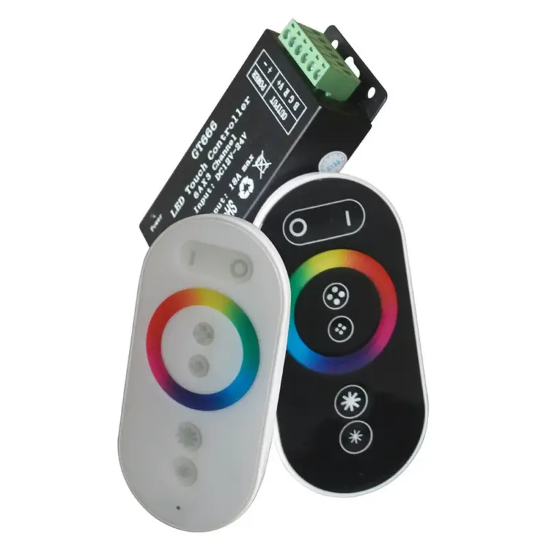Ajánlat LED szalag távirányító RGB mini érintőképernyős vezérlő fekete, Optonica, 6314