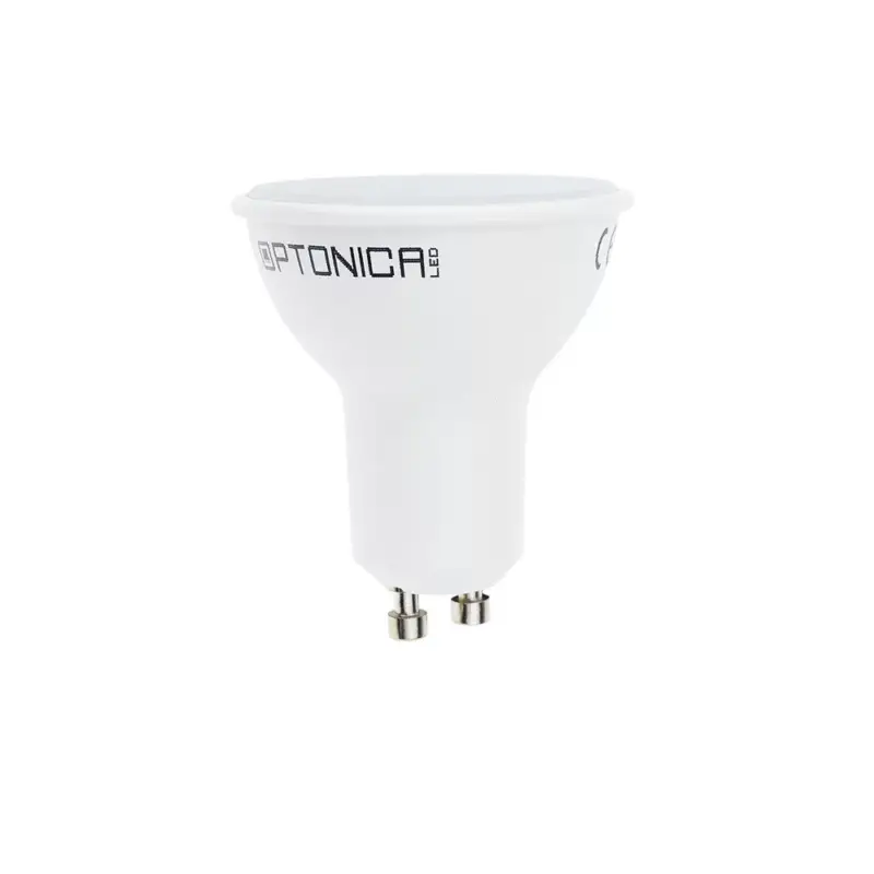 LED spotlámpa GU10 110° 5 év garancia, 7W, 4500K, természetes fehér, 600 lm, fehér, Optonica, 1770 Vásárlói kedvenc