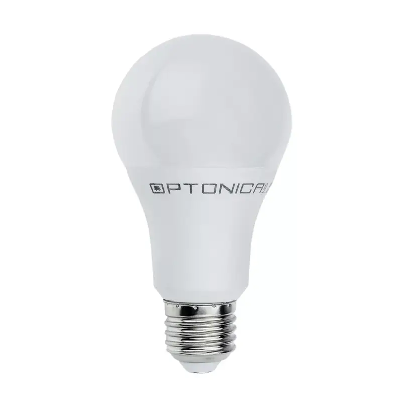 LED műanyag izzó E27 a60 5 év garancia, 15W, 2700K, meleg fehér, 1500 lm, Optonica, 1726 Outlet