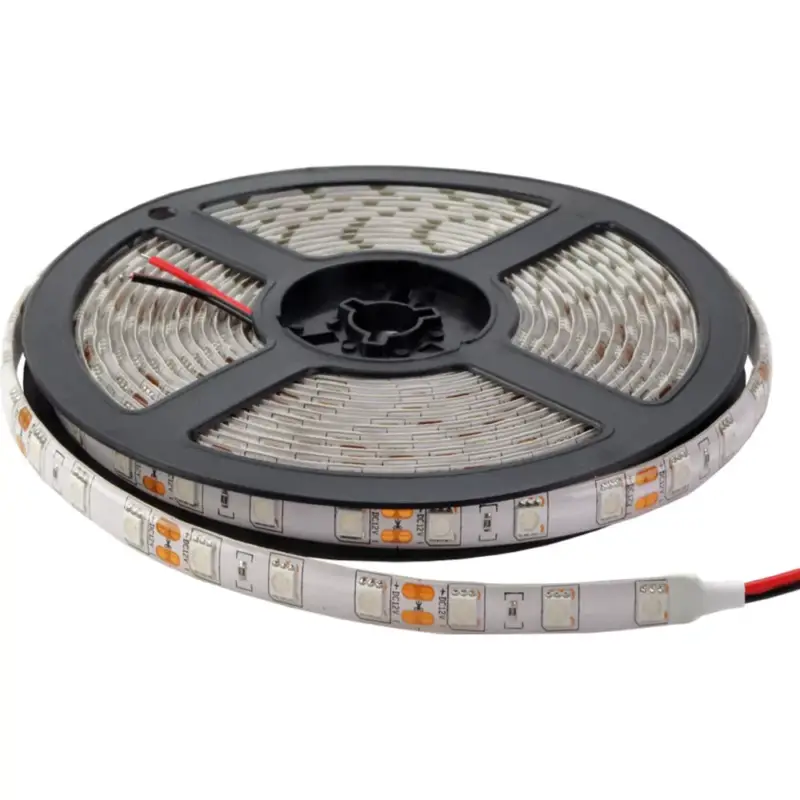 Biztonságos fizetés LED szalag 5050 vízálló professzionális kiadás, piros, dimmelhető, 1000 lm, IP54, Optonica, 4843