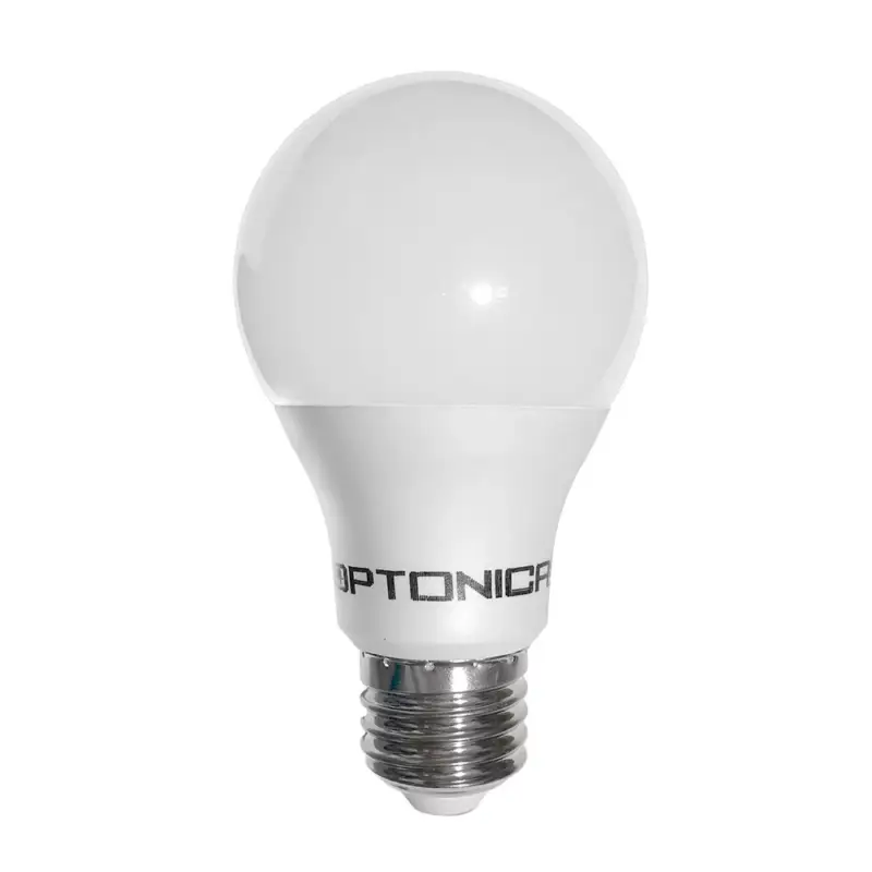 Biztonságos fizetés LED műanyag izzó E27 a60 5 év garancia, 12W, 2700K, meleg fehér, 1155 lm, Optonica, 1723
