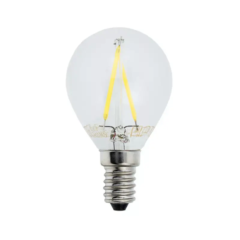 Alacsony ár LED izzószálas izzó G45 E14, 2W, 6000K, hideg fehér, 200 lm, Optonica, 1474