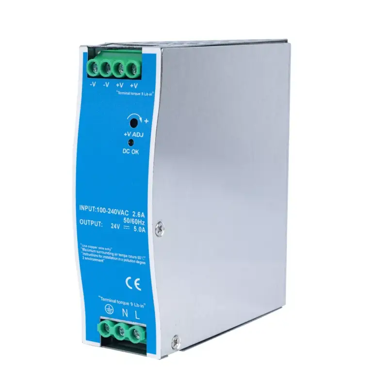 Alacsony ár Din sínre rögzíthető tápegység 120w 24v/5a, Optonica, 6278