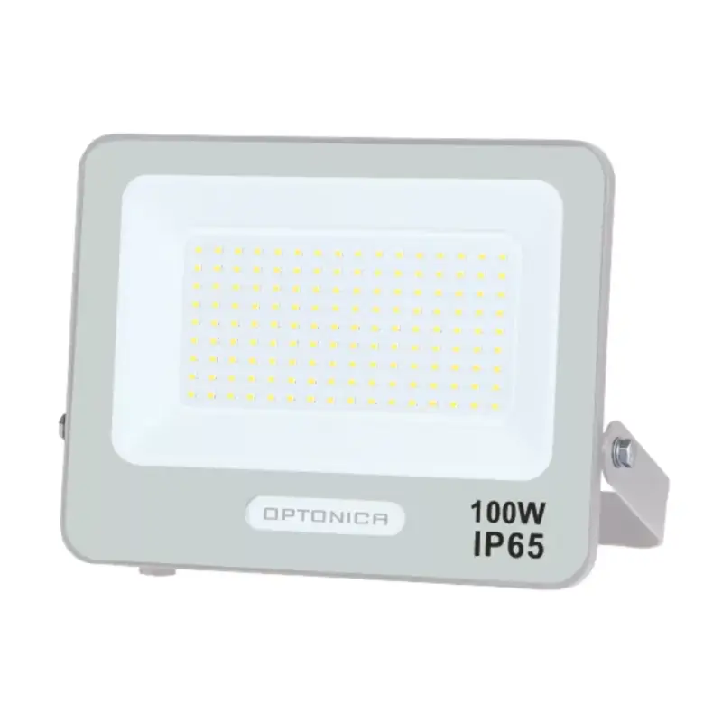 LED smd reflektor fehértel, IP65-ös kivitelben, 15 cm-es kábellel, 100W, 6000K, hideg fehér, 9000 lm, Optonica, 15813 Legnépszerűbb