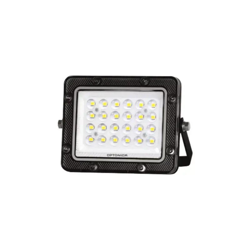 LED smd reflektor feketetel, IP65 - LUMILEDS chip, 20W, 3000K, meleg fehér, 2000 lm, Optonica, 15879 Biztonságos fizetés
