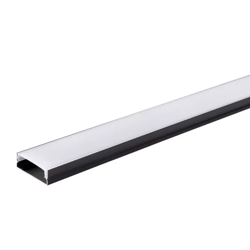 Utolsó esély Alumínium profil LED szalaghoz 30*10mm, fekete/fehér fedő, 2 méter, Optonica, 5116