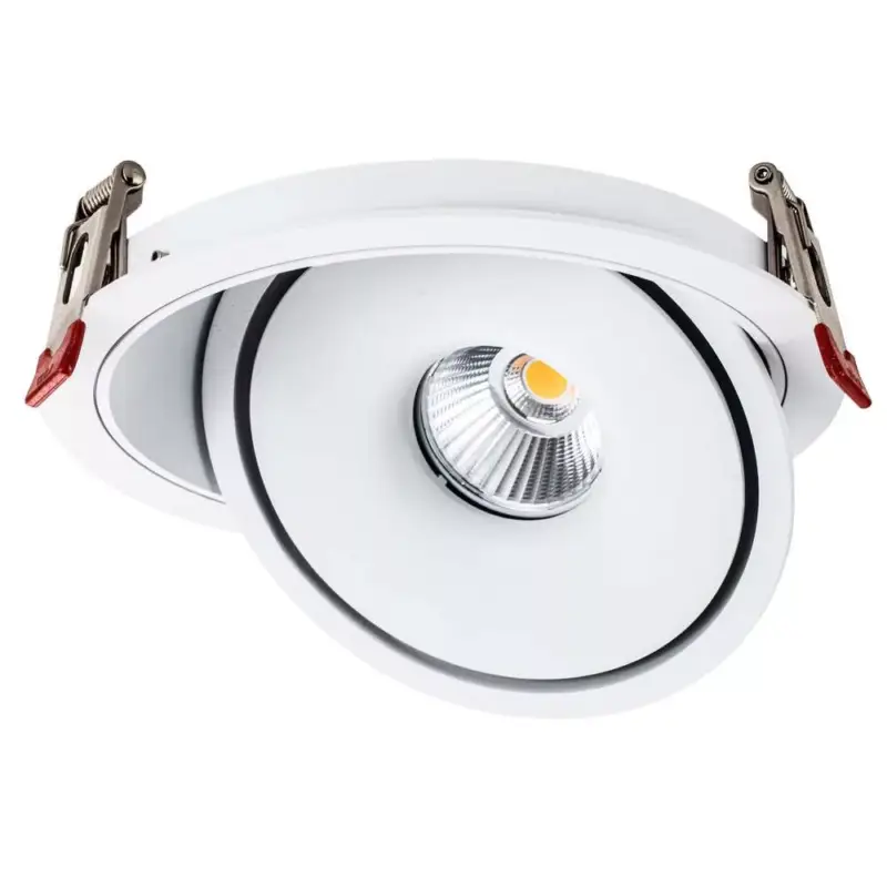 Árengedmény LED cob mélysugárzó 30w kerek forgatós fehér - bridgelux, CCT, 3000 lm, Optonica, 12030