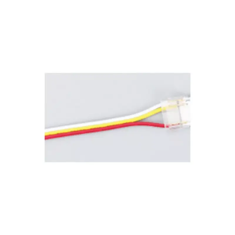 Biztonságos fizetés Rögzítő csatlakozó egyvégű vezetékkel 10 mm-es cob magic RGB LED szalaghoz, 10 mm-es COB MAGIC RGB-hez, Optonica, 6585