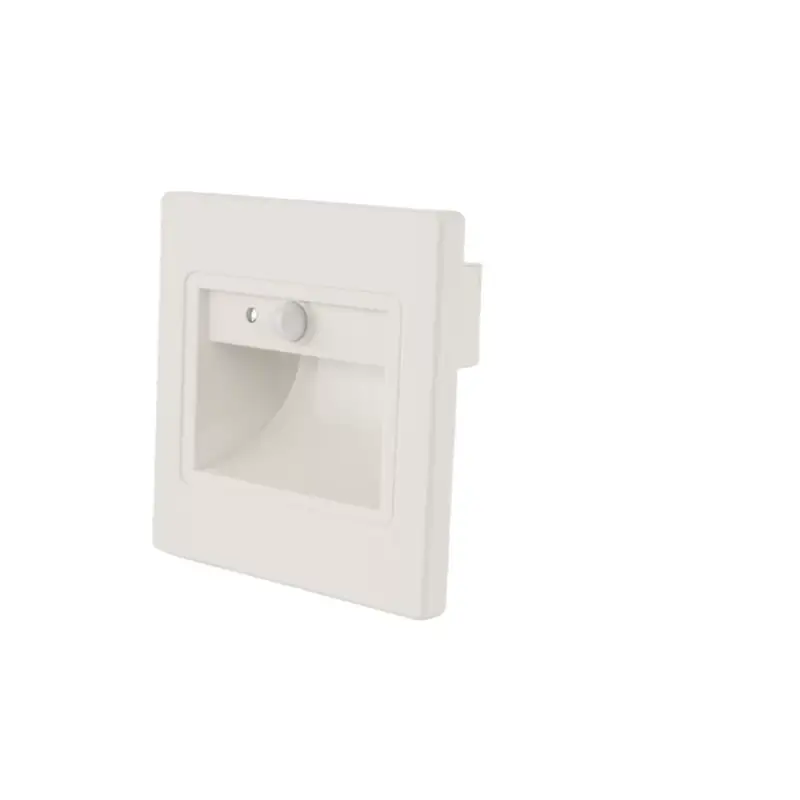 LED lépcsővilágítás négyzet alakú 1w 4000k IP20 fehér + szenzor, természetes fehér, 80 lm, Optonica, 7560 Újdonság