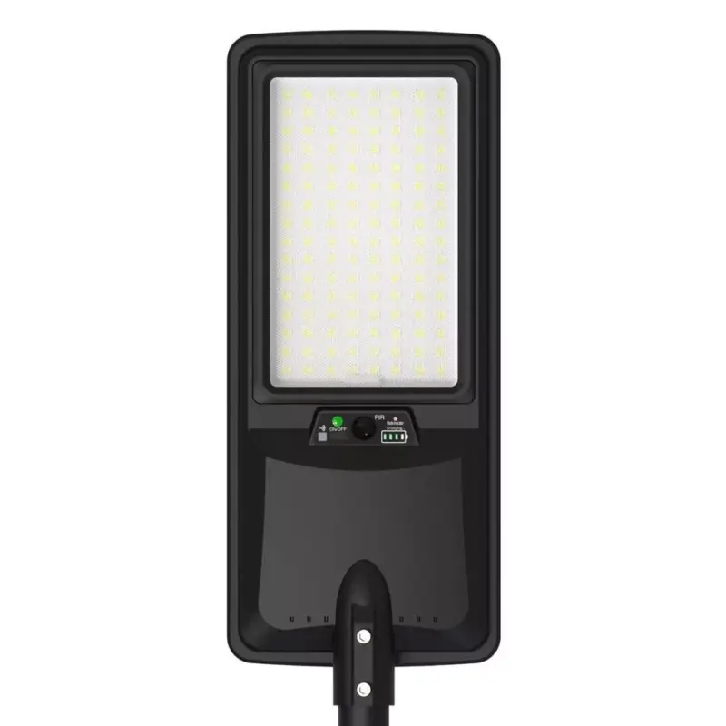 LED napelemes utcai lámpa IP65 + távirányító, 24W, 6000K, hideg fehér, 3600 lm, oszlop nem tartozék, Optonica, 9294 Utolsó esély