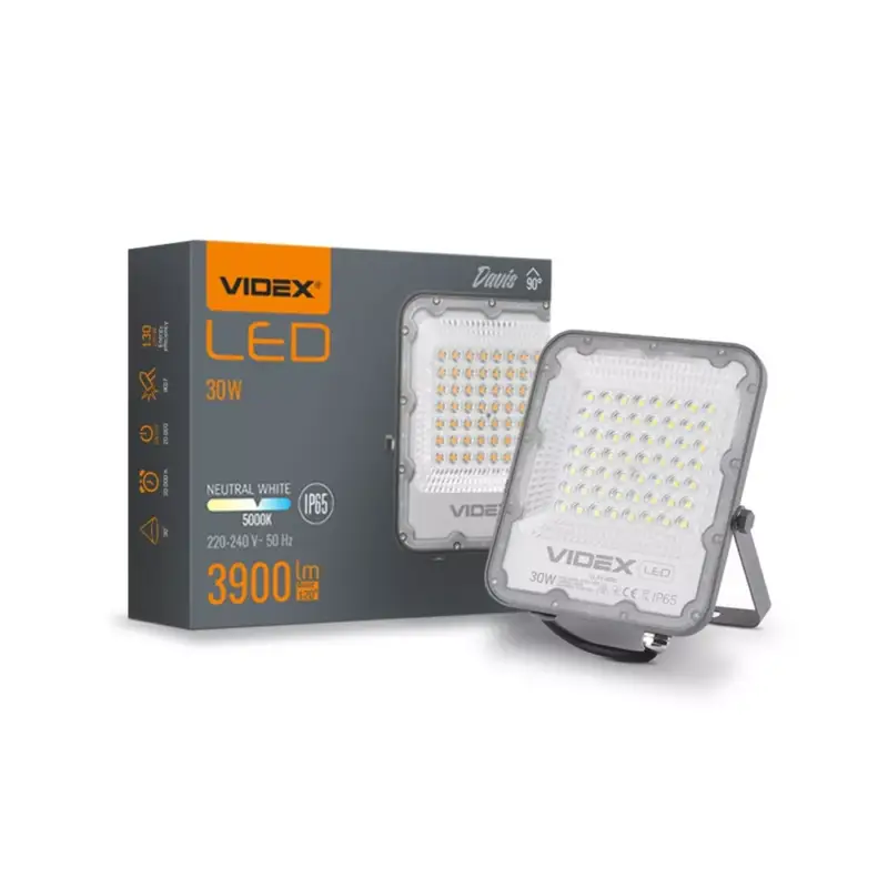Videx Davis 30 W-os 5000K 3 900lm LED reflektor Azonnali szállítás