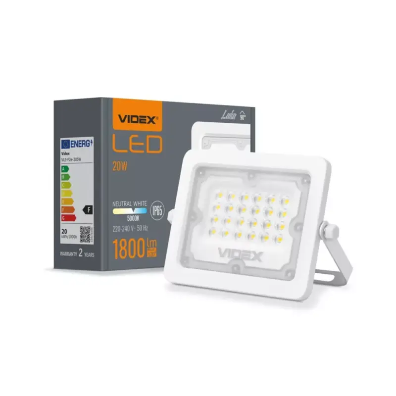 Nézd meg most Videx Luka 20 W-os natúrfehér LED reflektor