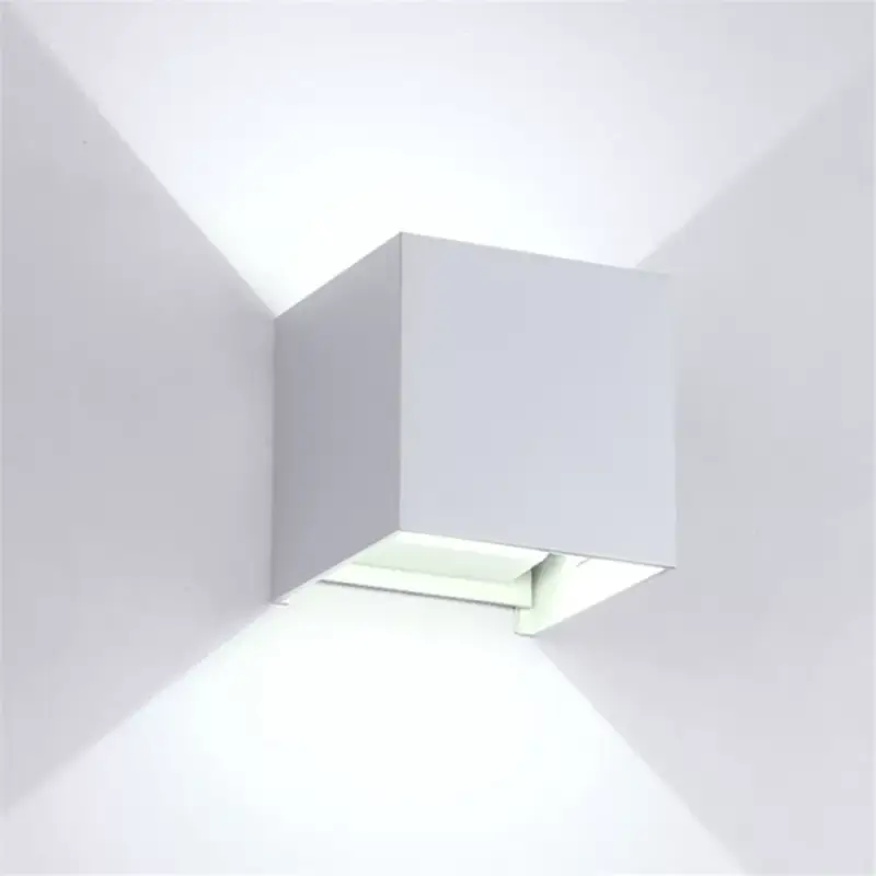 Akciós ár LED FALI LÁMPA SZÖGLETES 2X5W 4000K IP54 FEHÉR