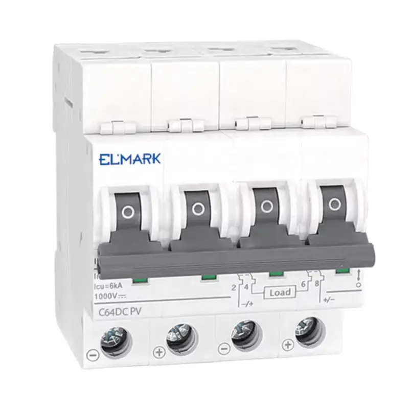 Végkiárusítás MCB DC64 10A 4P 6KA 1000V CURVE C FOR PV SYSTEMS