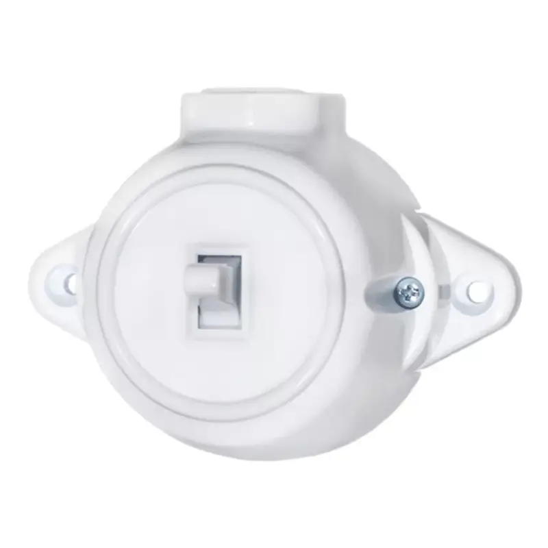 ANTIQUE ONE BUTTON ONE WAY SWITCH 10А 250V WHITE Prémium