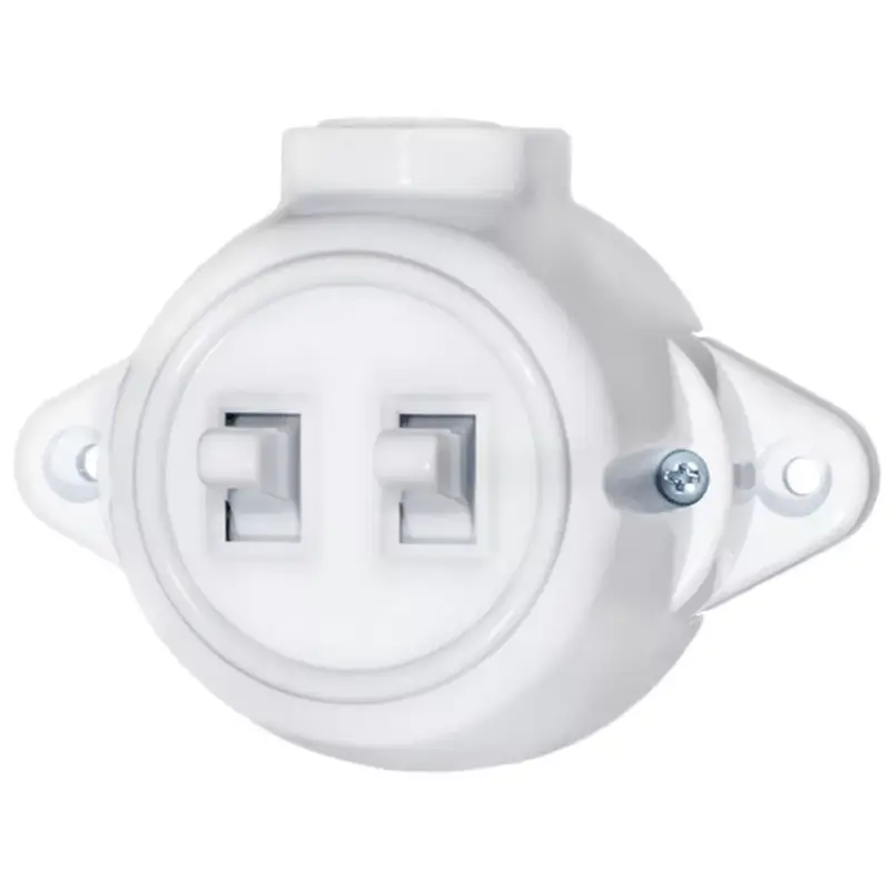 ANTIQUE TWO BUTTON ONE WAY SWITCH 10А 250V WHITE Népszerű