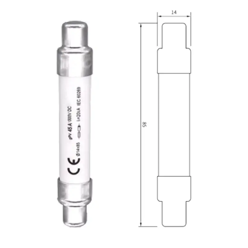 Azonnal elérhető FUSE LINK 14X85 50A 1500VDC
