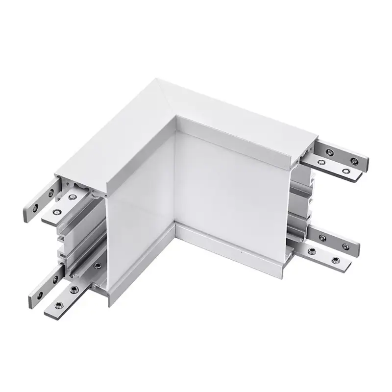 Szezonális akció Lineáris LED lámpatest tartozék - L alakú csatlakozó, 10w, 4000K, természetes fehér, 1000lm, 120°, fehér, CRI>80, V-TAC, 387