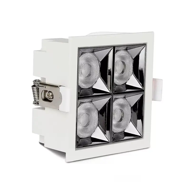 Süllyeszthető COB LED mélysugárzó lámpa PRO, 16w, 5700K, hideg fehér, 1280lm, 12°, fehér, CRI>90, V-TAC, 976 Biztonságos vásárlás