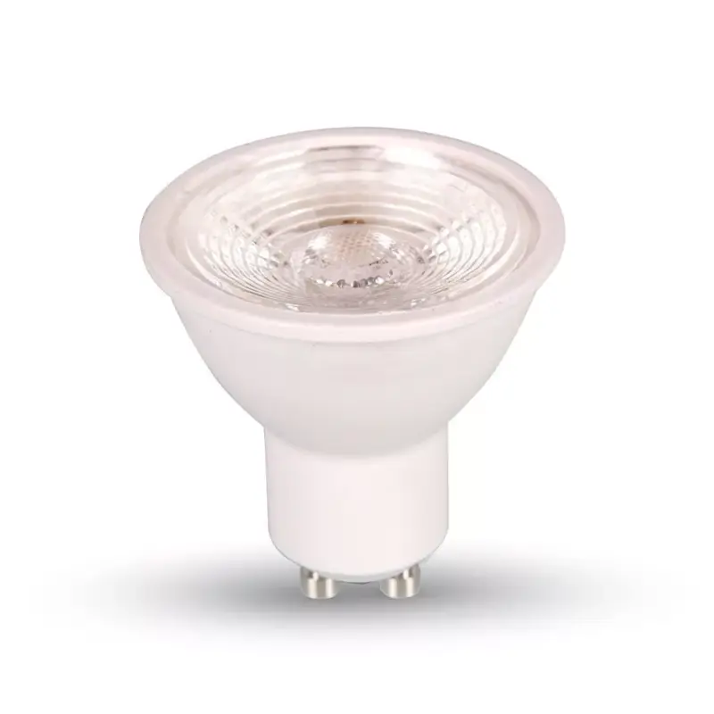 LED spot égő, 7w, 6000K, hideg fehér, 550lm, GU10, 38°, fehér, CRI>80, dimmelhető, V-TAC, 1668 Akciós ár