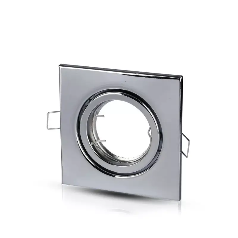 LED spotlámpa keret négyzet alakú, GU10, rozsdamentes acél, V-TAC, 3474 Azonnali szállítás