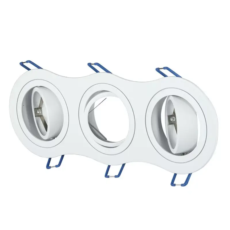 LED spotlámpa keret kerek, 3XGU10, fehér, V-TAC, 3603 Ne maradj le