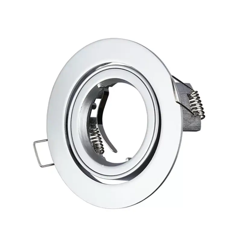 LED spotlámpa keret kerek, GU10, metál szürke, V-TAC, 3647 Kiárusítás
