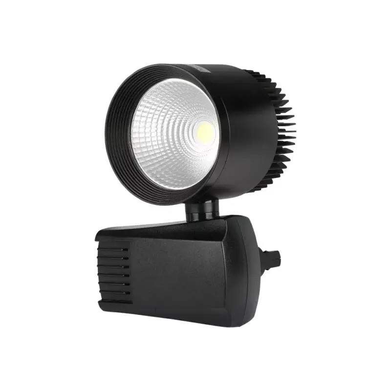 Alacsony ár LED sínes COB spotlámpa, 40w, 5000K, hideg fehér, 2600lm, 22°, fekete, CRI>70, V-TAC, 1192